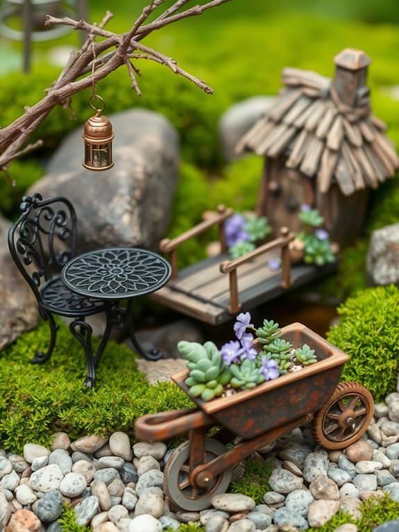 miniature outdoor seating set