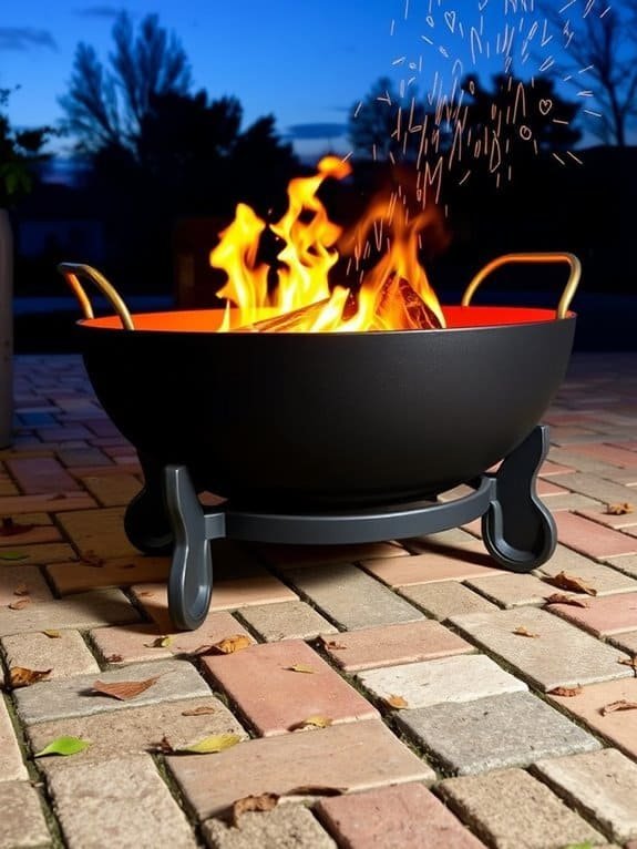 mobile wheeled fire pit