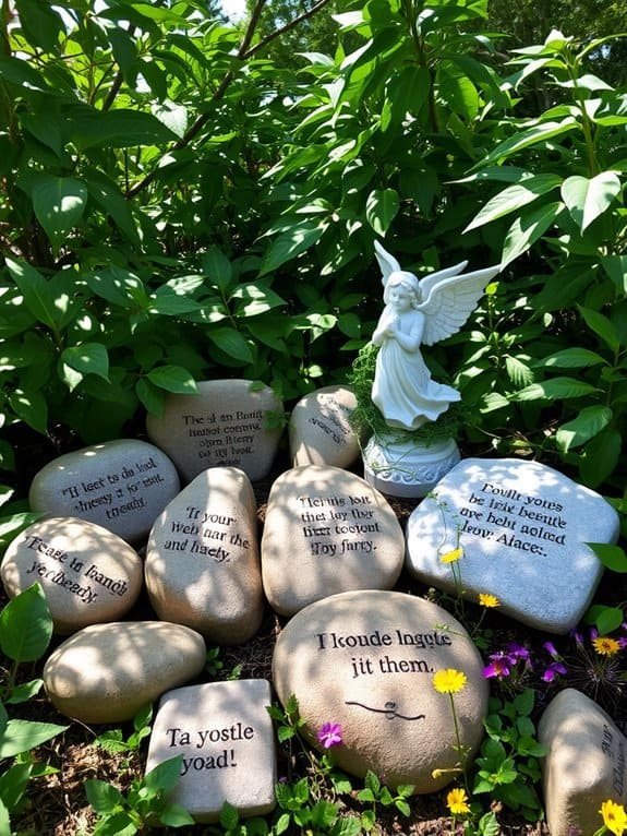 motivational messages on stones