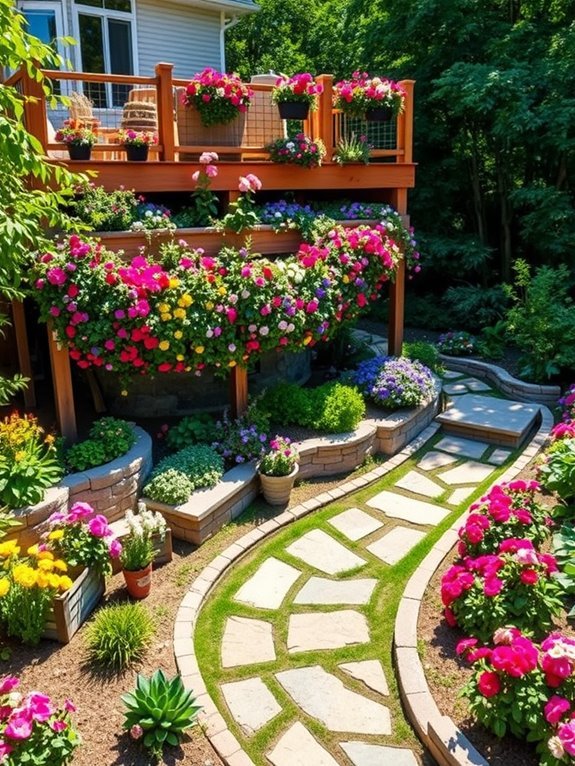 multi level floral landscapes