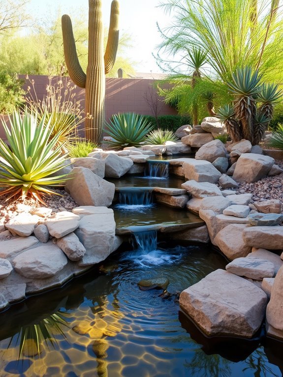 natural aquatic landscaping elements