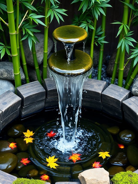 natural bamboo water features
