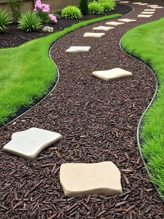 natural mulch walking paths