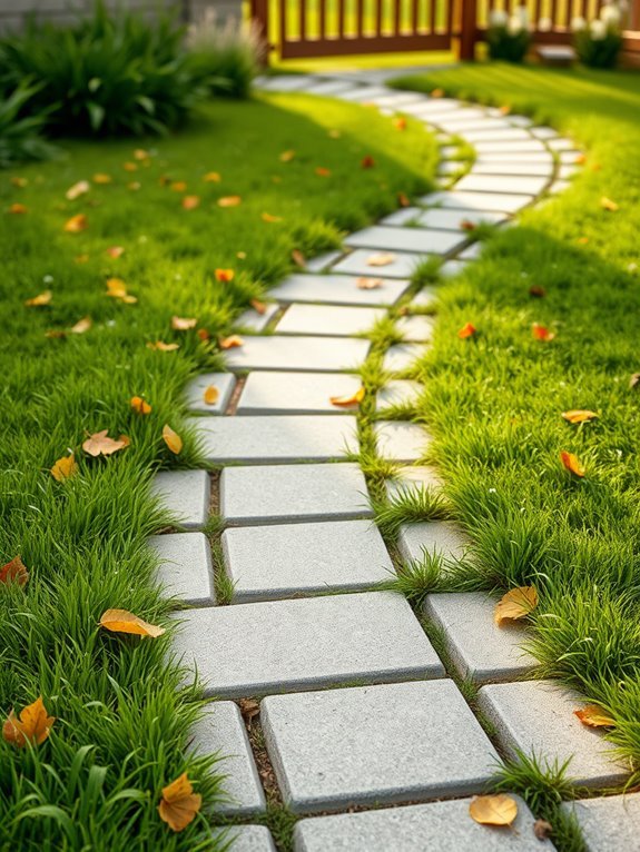 natural paved walkways design