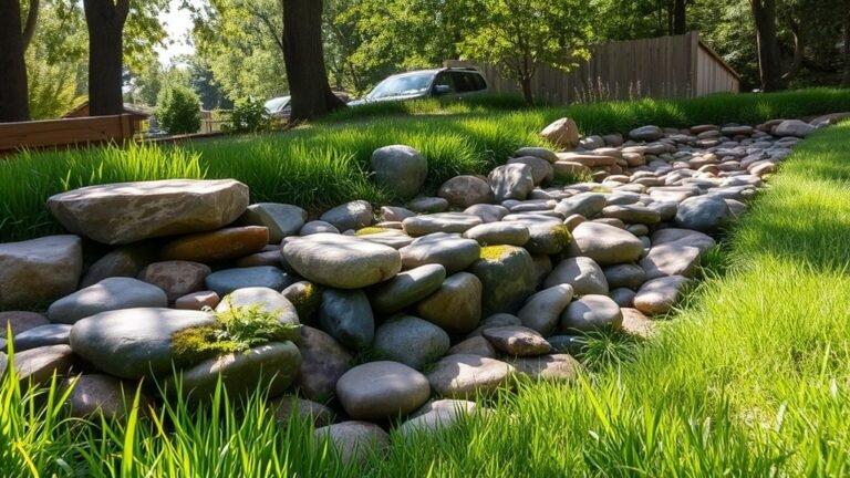 natural river rock landscaping