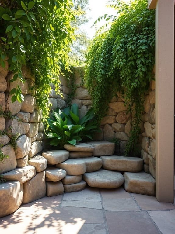 natural rock defensive structures