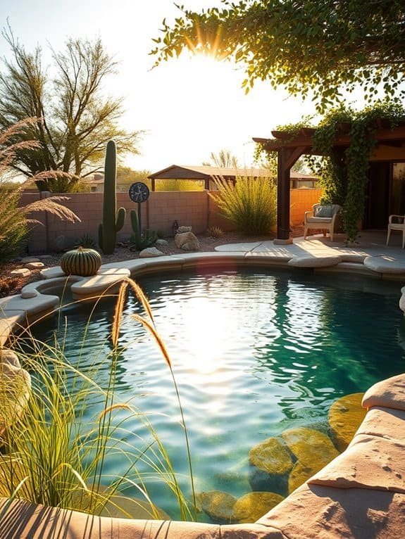 natural serene swimming oasis