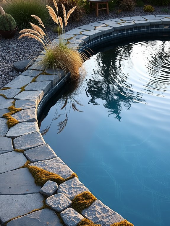 natural stone landscape border