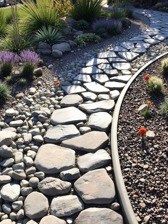 natural stone path design