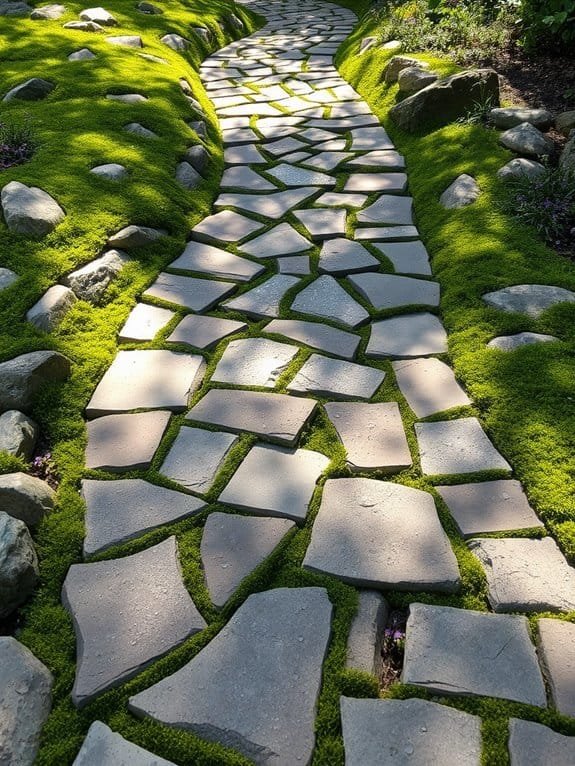 natural stone walkway design