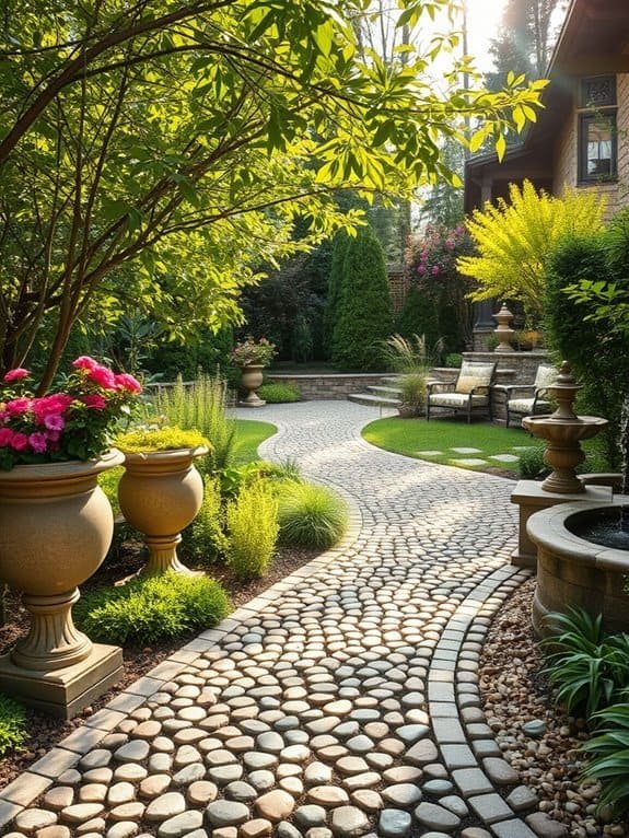 natural stone walkway design