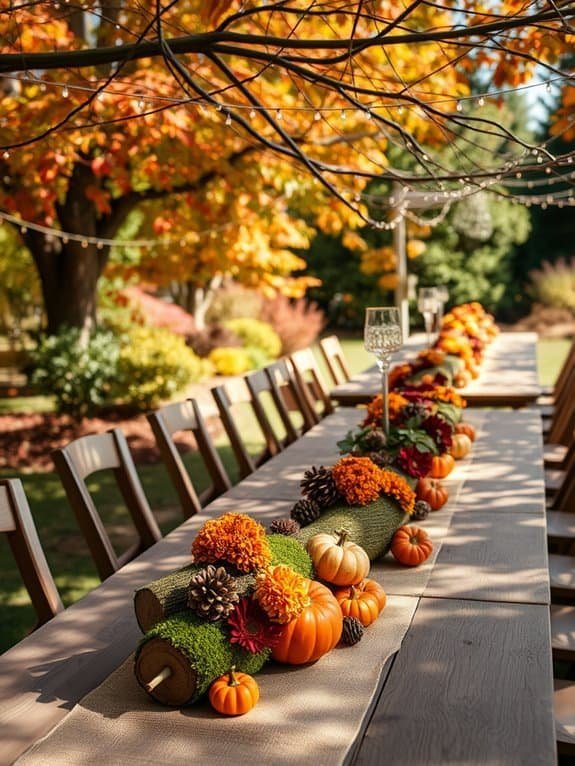 natural themed table decorations