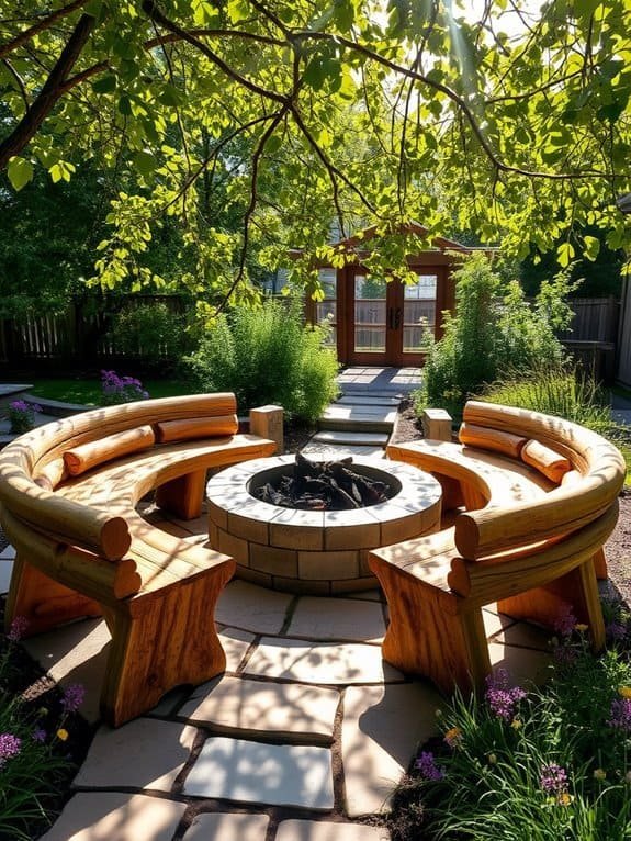 natural wooden seating furniture