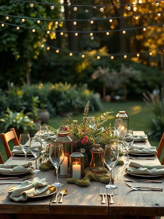 nature themed table decorations ideas