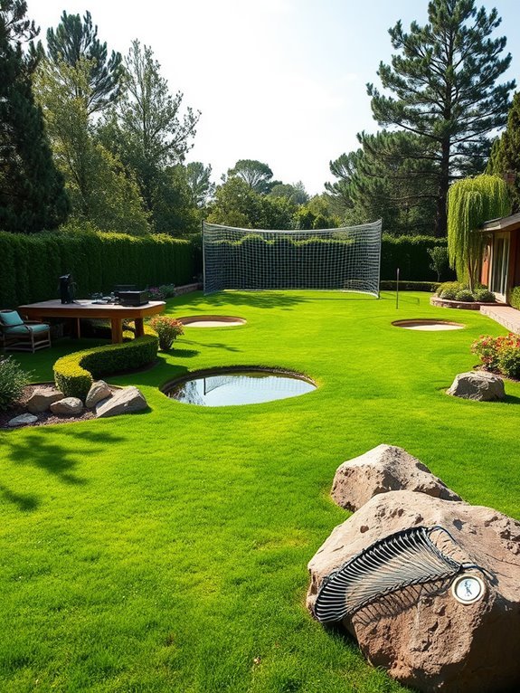 obstacle course in backyard