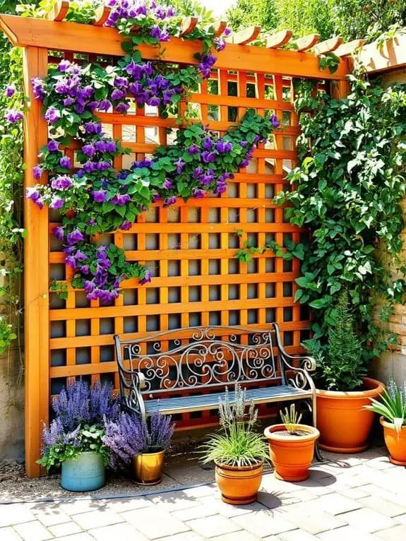 ornamental garden support structure