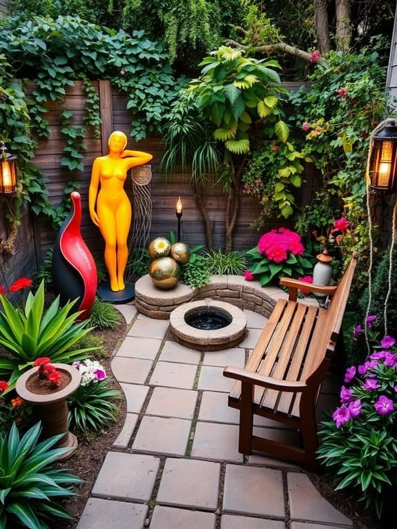 outdoor artistic exhibition showcase