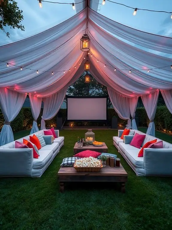 outdoor cinema under stars