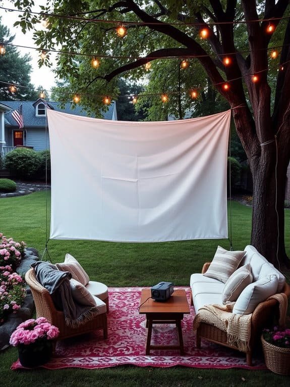 outdoor cinema under stars