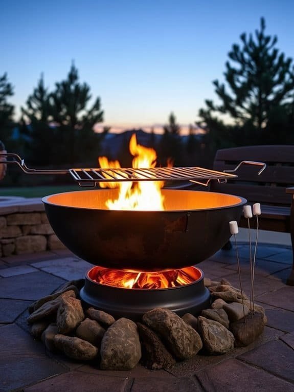 outdoor cooking and warmth