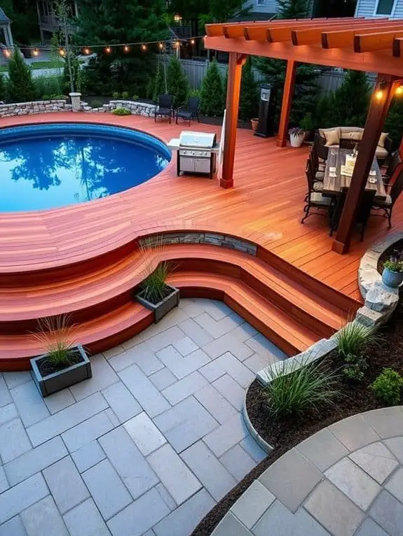 outdoor cooking space design