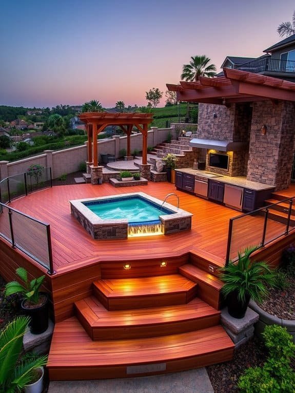 outdoor cooking space design