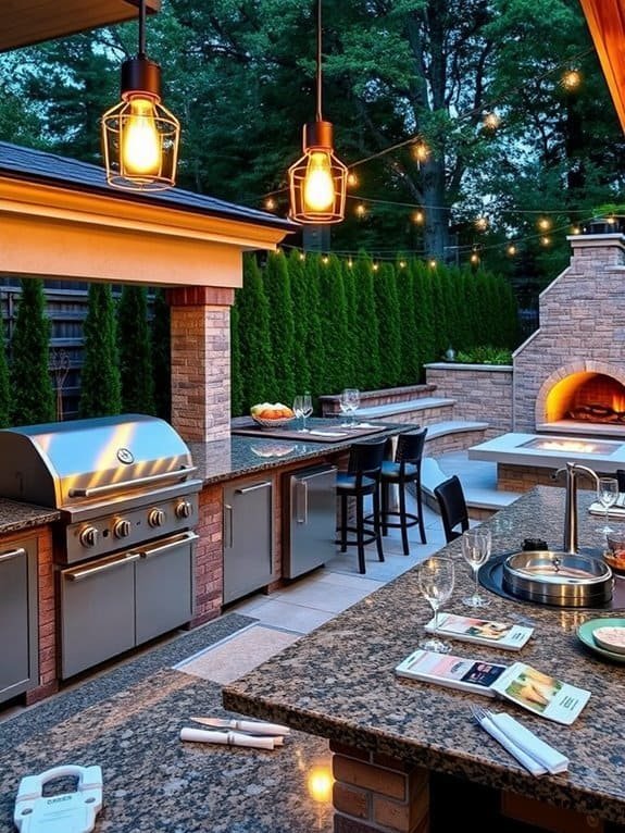 outdoor cooking space design