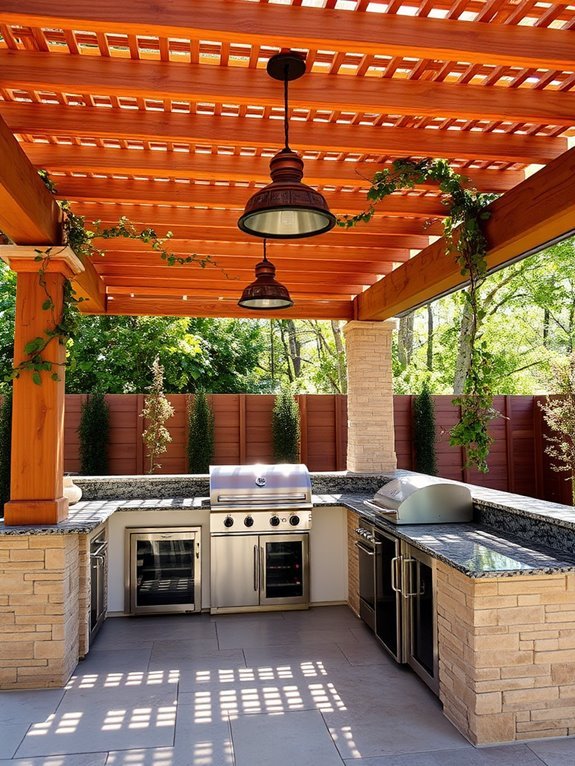 outdoor cooking space design