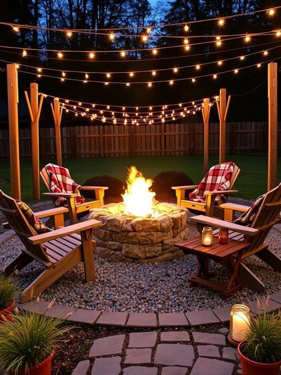 outdoor cozy gathering space