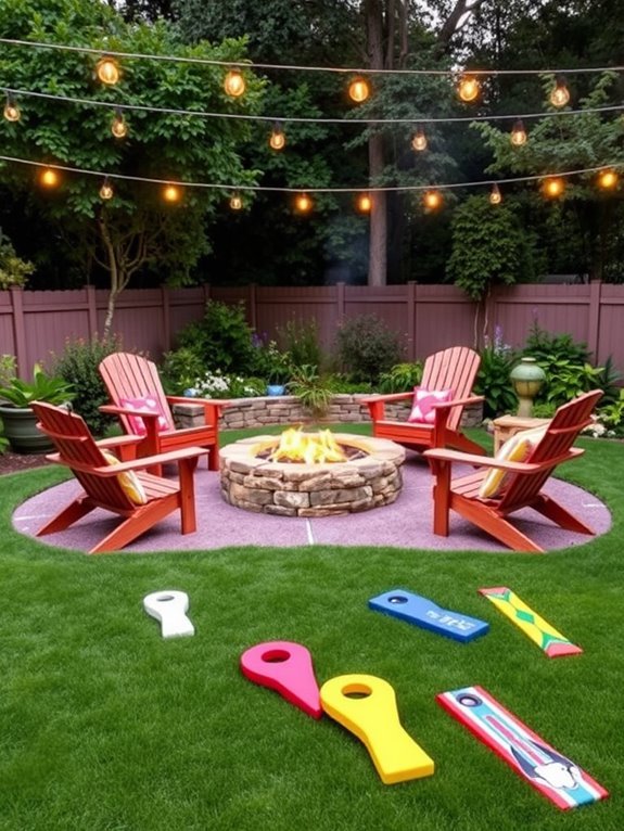 outdoor cozy gathering space