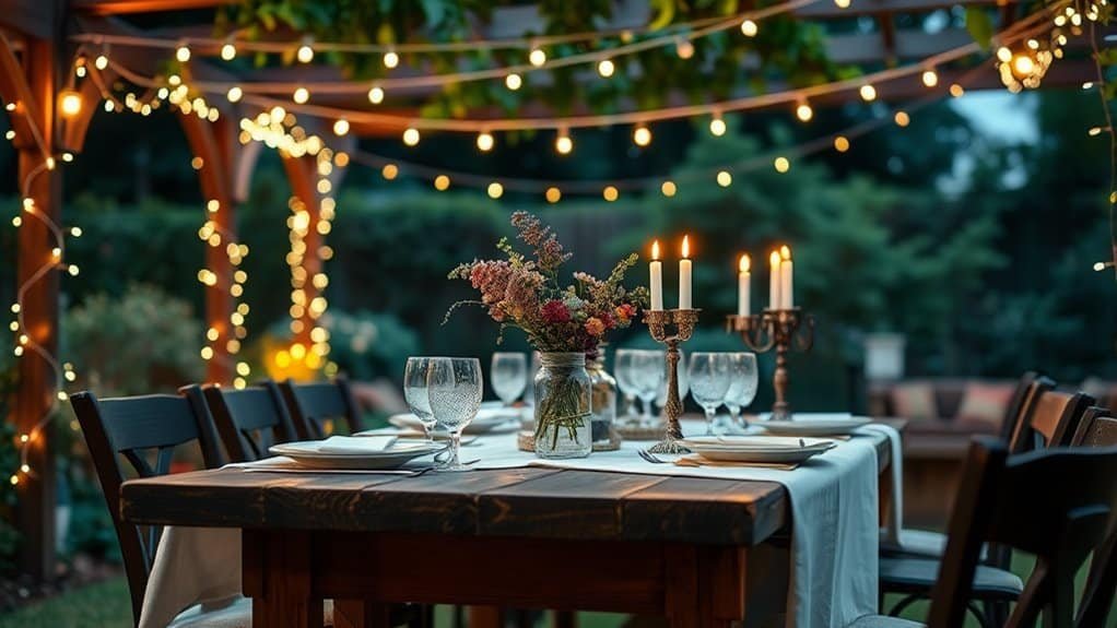 outdoor event table ideas