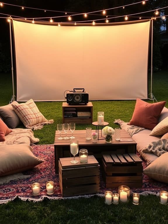 outdoor film screening event