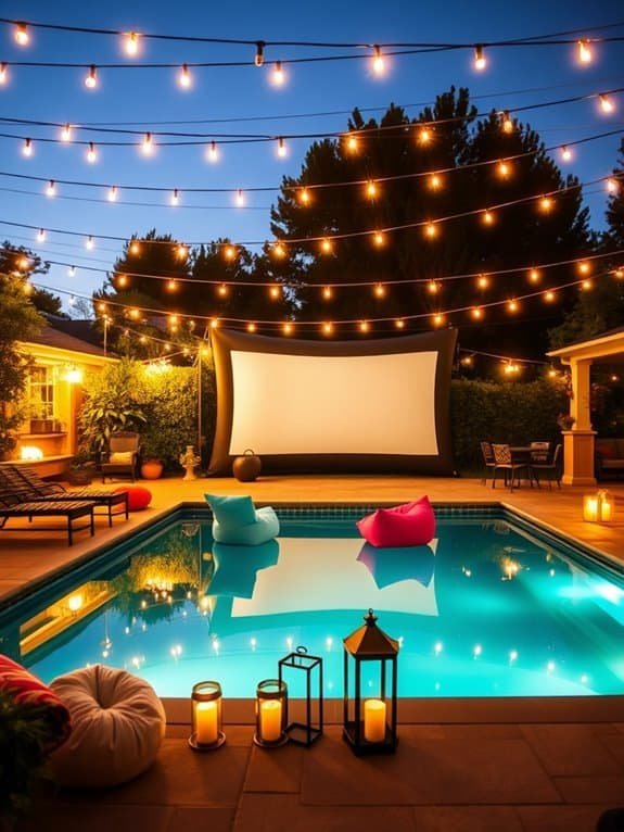 outdoor film screening event