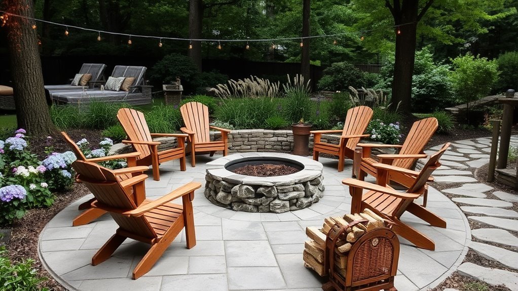 19 Backyard Landscape Ideas With Fire Pits Lush Backyard