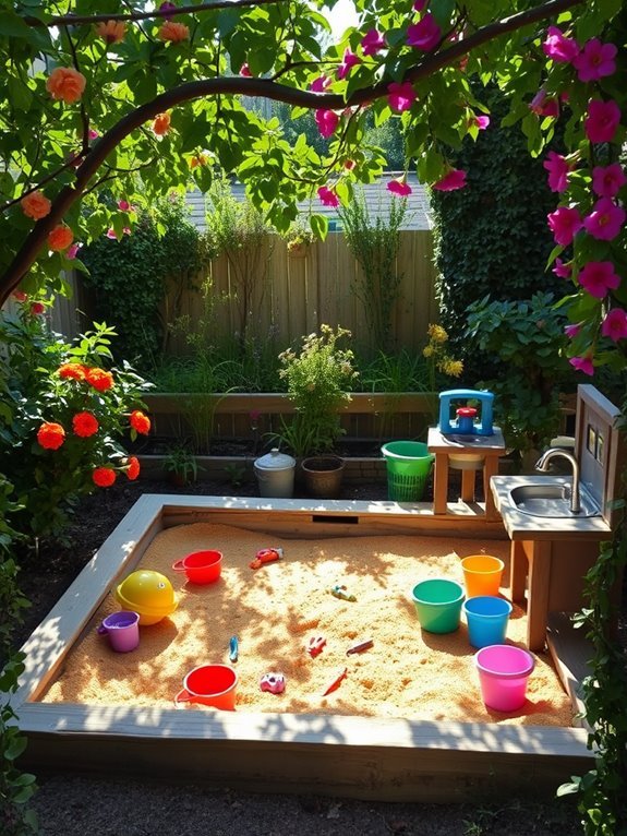 outdoor sensory play zone