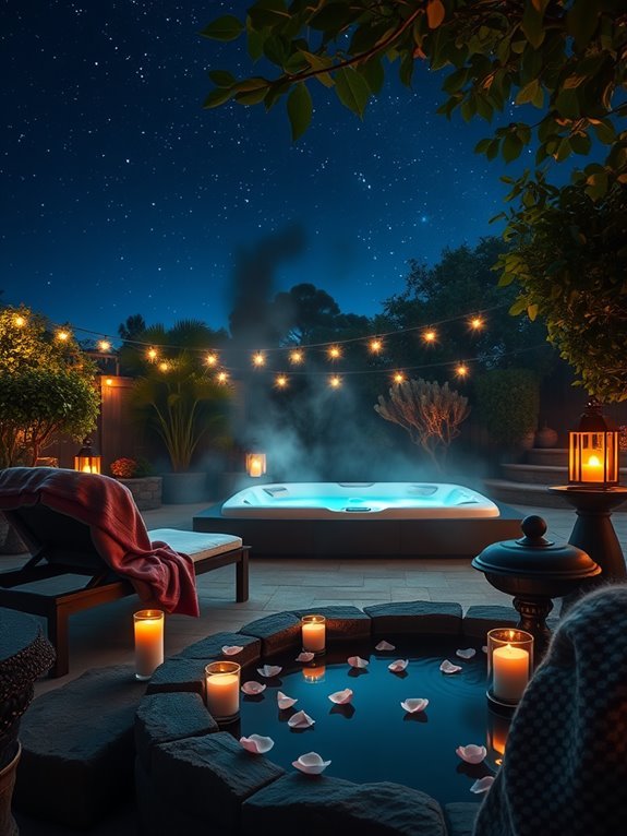 outdoor spa relaxation experience