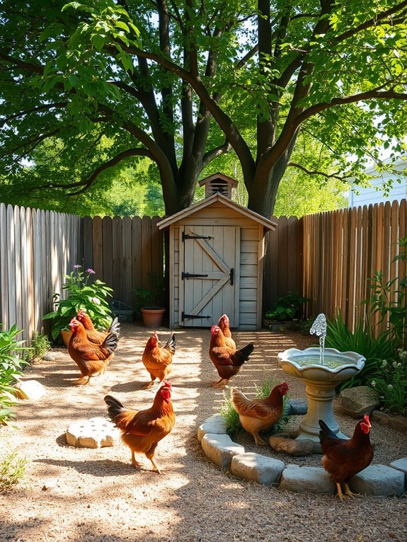 outdoor spaces for chickens