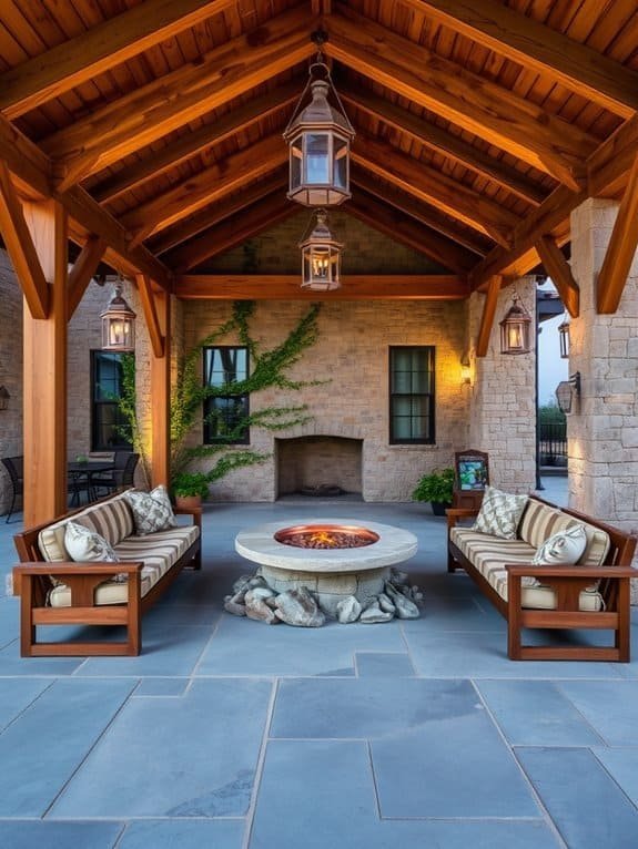 outdoor warmth and ambiance