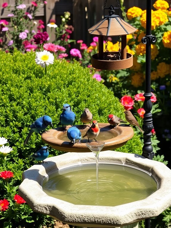 outdoor water source for birds