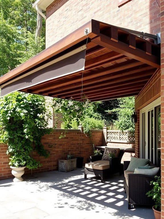 pallet wood awning project