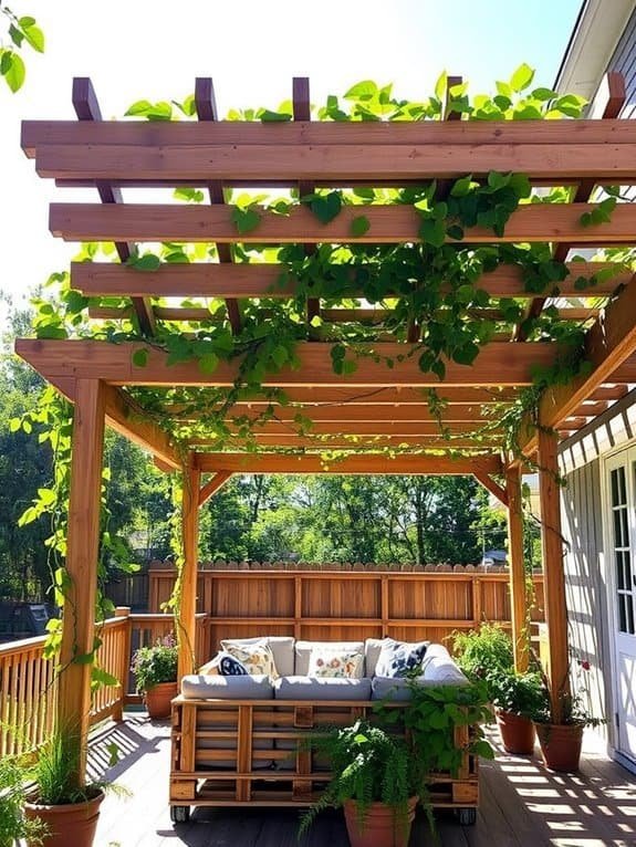 pallet wood outdoor structure