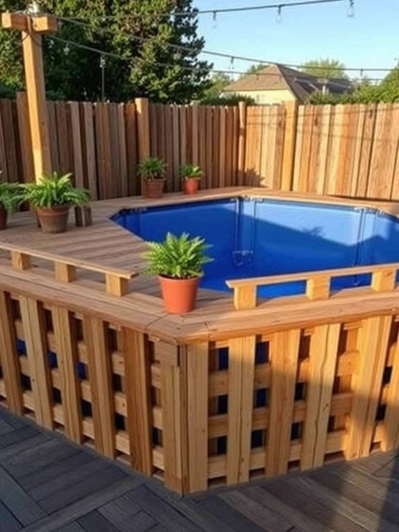 pallets transformed into pool