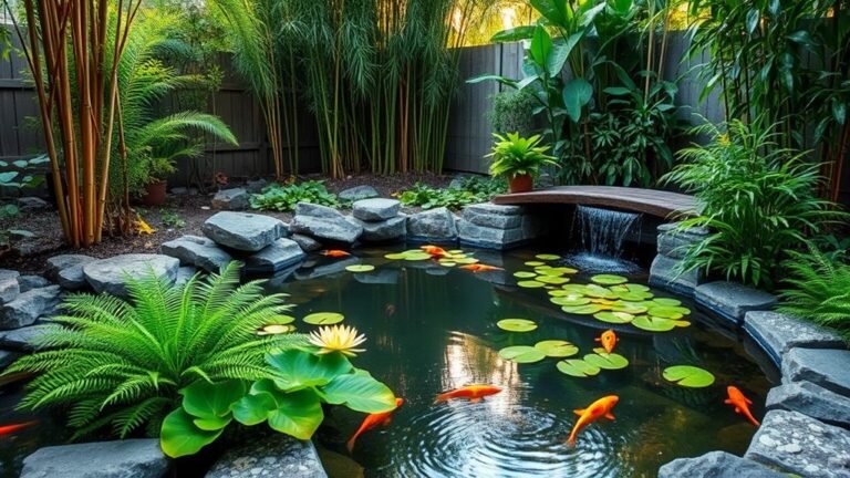 peaceful outdoor water features