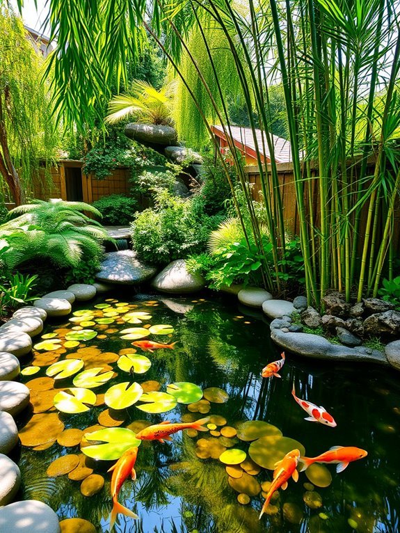 peaceful water feature designs