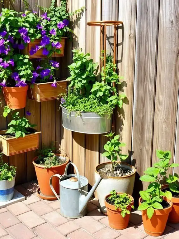 personalized gardening container setup