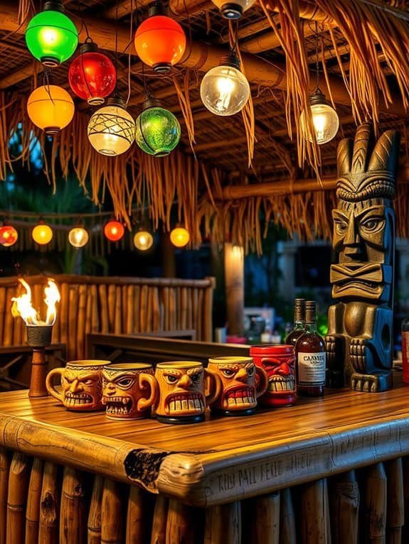 personalized tiki drinkware collection