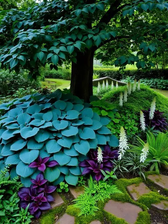 plants thriving in shade