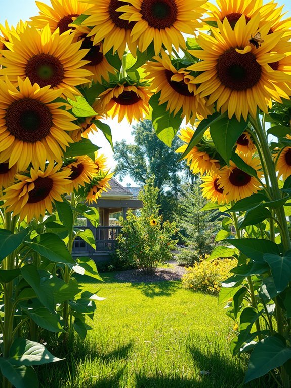 playful floral entrance design