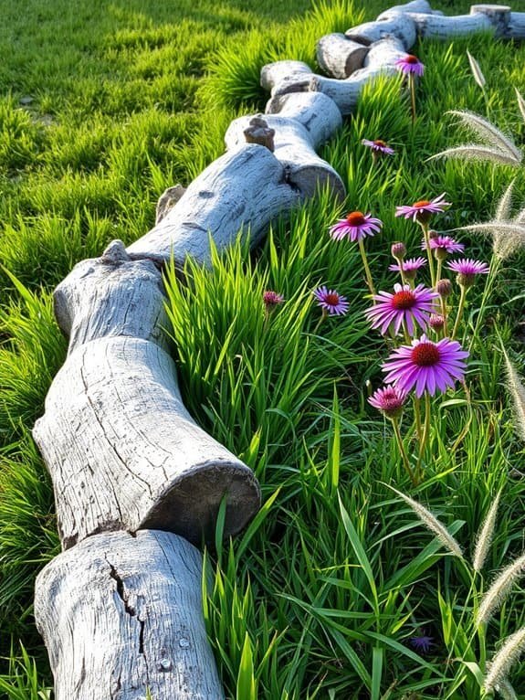 playful natural wood borders