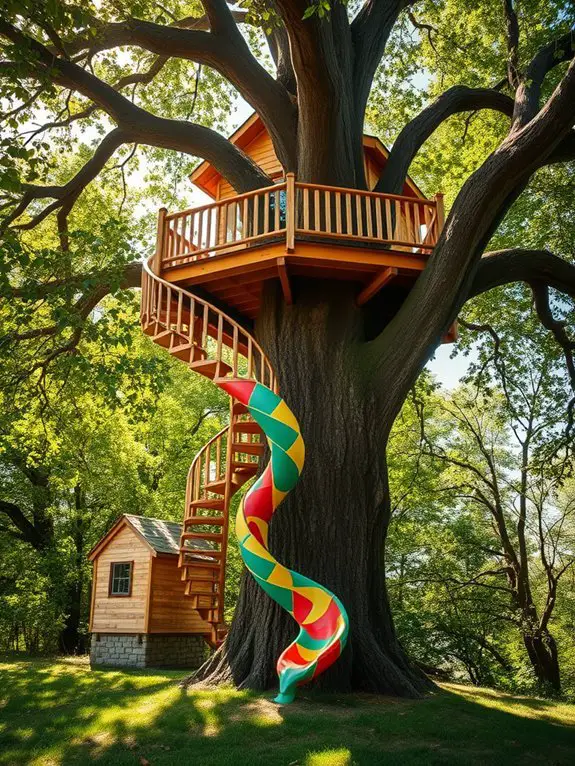 playful outdoor adventure structure